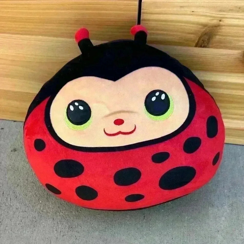 Squish Stuffed Animal Izzy Lovey Lady Bug 10” Cushion Pillow Plush Squishy Ty